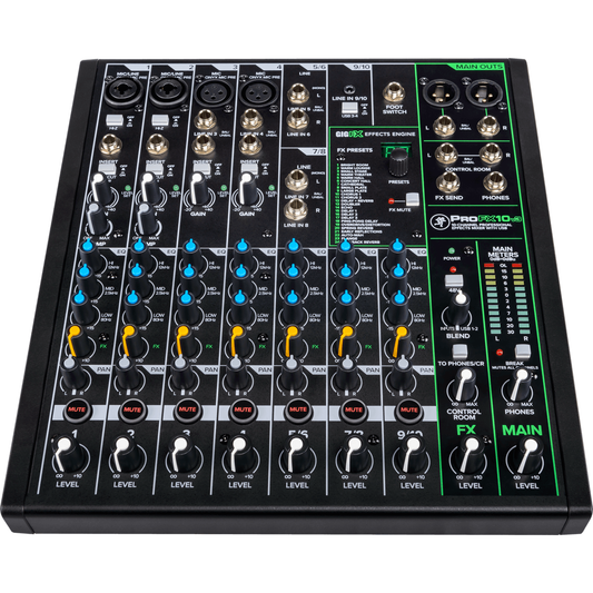 Mackie ProFX10v3 10-channel Mixer with USB and Effects | Built-In USB Interface | Includes Recording Software | Suitable for Studio and Stage | SMK PROFX10V3