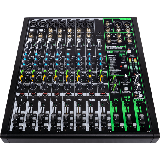 Mackie ProFX12v3 12-channel Mixer with USB and Effects | Built-In USB Interface | Includes Recording Software | Suitable for Studio and Stage