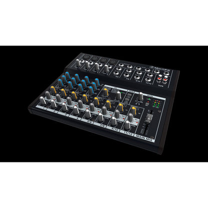 Mackie Mix12FX 12-channel Compact Mixer with Effects  | 12-input Desktop Mixer with 4 Microphone Preamplifiers | 4 Stereo Channels | 3-band Equalizers | 1 Aux | Tape I/O | Separate Volume and Headphone Levels | SMK MIX12FX