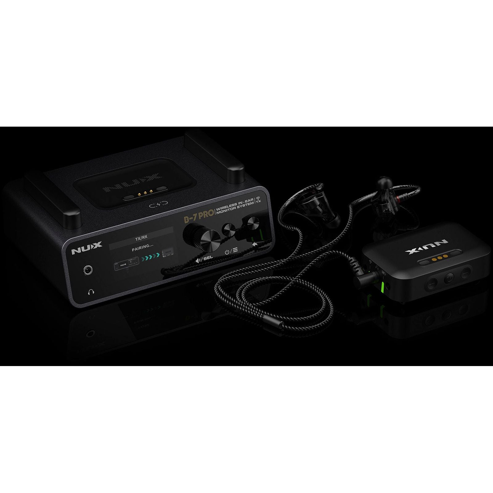 NUX B-7 Pro Wireless In-Ear Monitoring System | 50 Meters Range | 2.4GHz