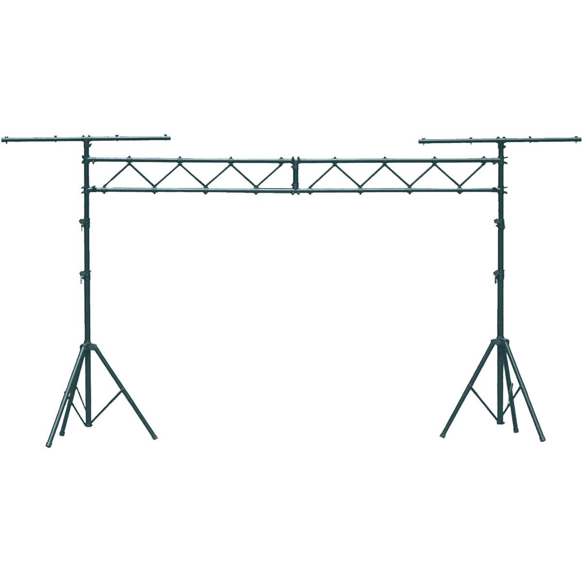 Quiklok STS14 Two Tripod Stands with a Bridge for Lights