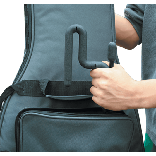 Compact and Foldable Acoustic / Classical Guitar Stand by Quik Lok | TQM GS435 | Black