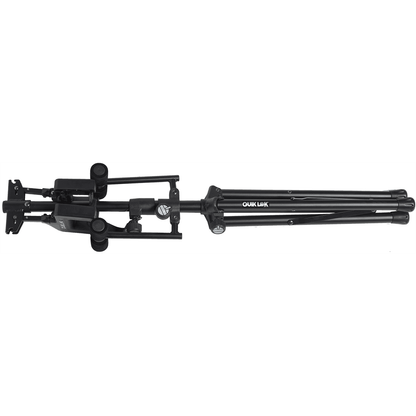 Double Universal Guitar Stand with Self-Locking System by Quik Lok | Foldable and Height Adjustable