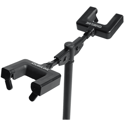 Double Universal Guitar Stand with Self-Locking System by Quik Lok | Foldable and Height Adjustable