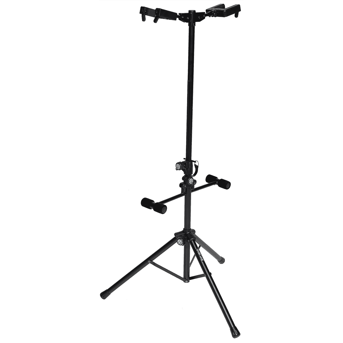 Double Universal Guitar Stand with Self-Locking System by Quik Lok | Foldable and Height Adjustable