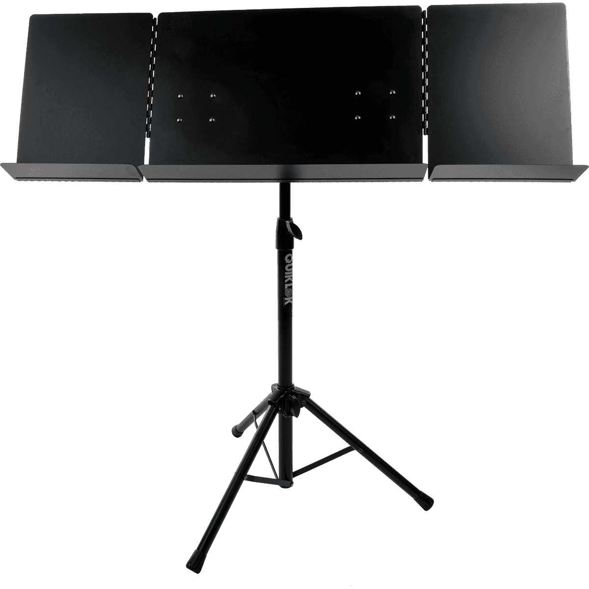 Quik Lok MS/320 Foldable Sheet Music Stand | Heavy Duty Steel Construction | Foldable Music Holder 48cm - 98cm Wide | Black