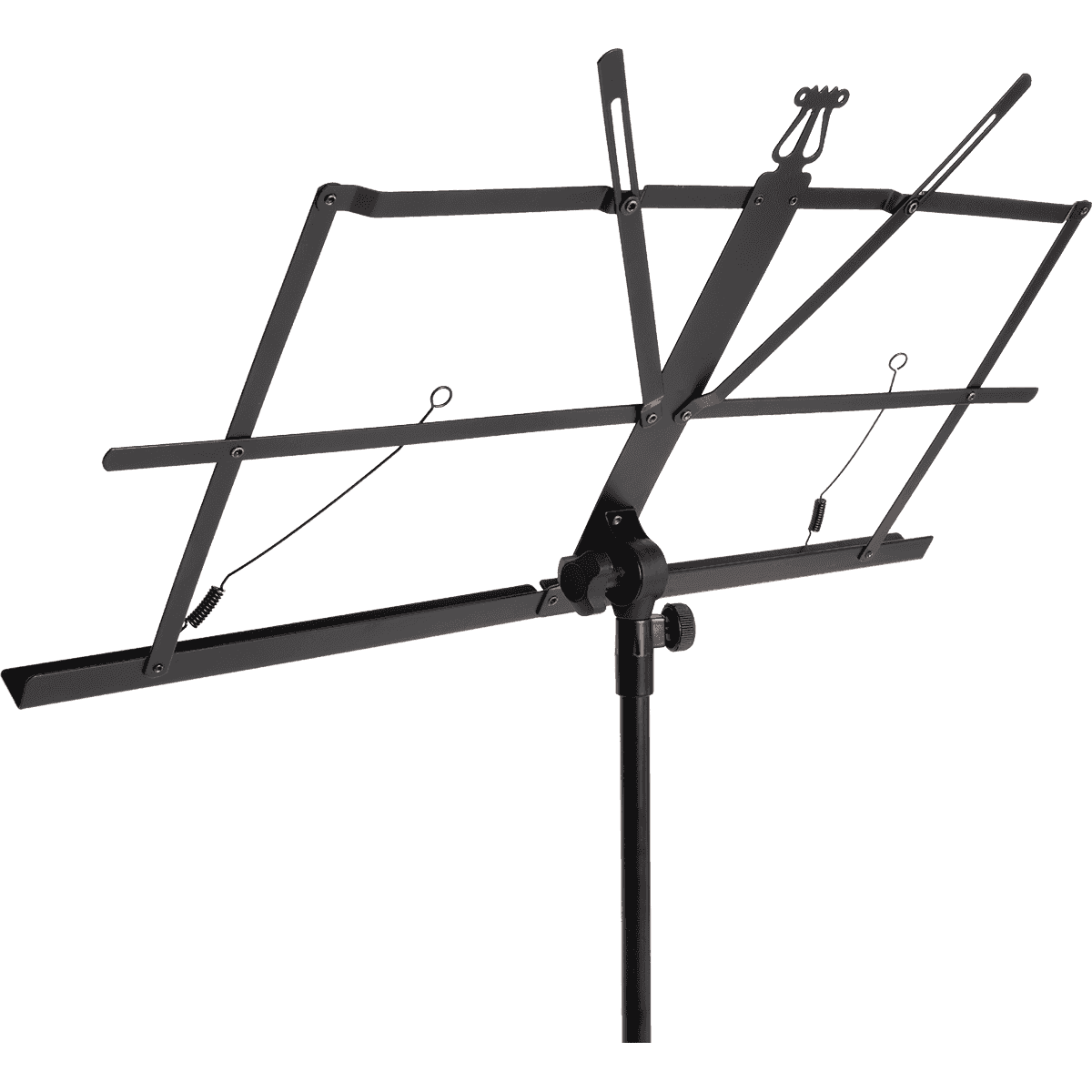 Quik Lok MS/334 Lightweight Music Stand | Black | Collapsible Design | Portable | Includes Nylon Carry Bag | TQM MS334WB