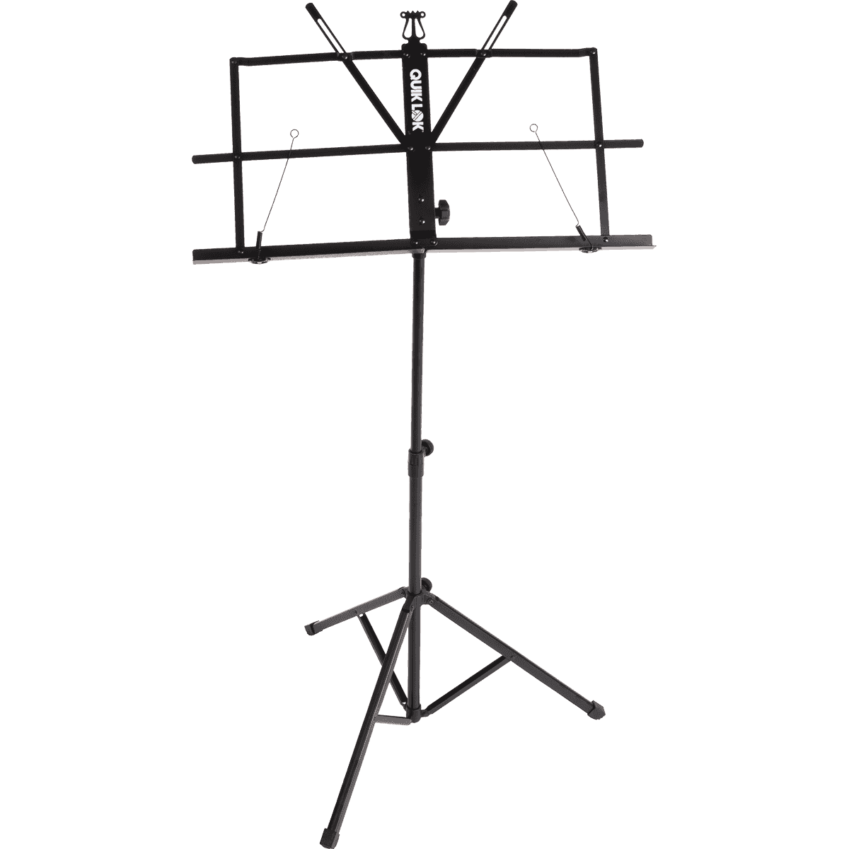 Quik Lok MS/334 Lightweight Music Stand | Black | Collapsible Design | Portable | Includes Nylon Carry Bag | TQM MS334WB
