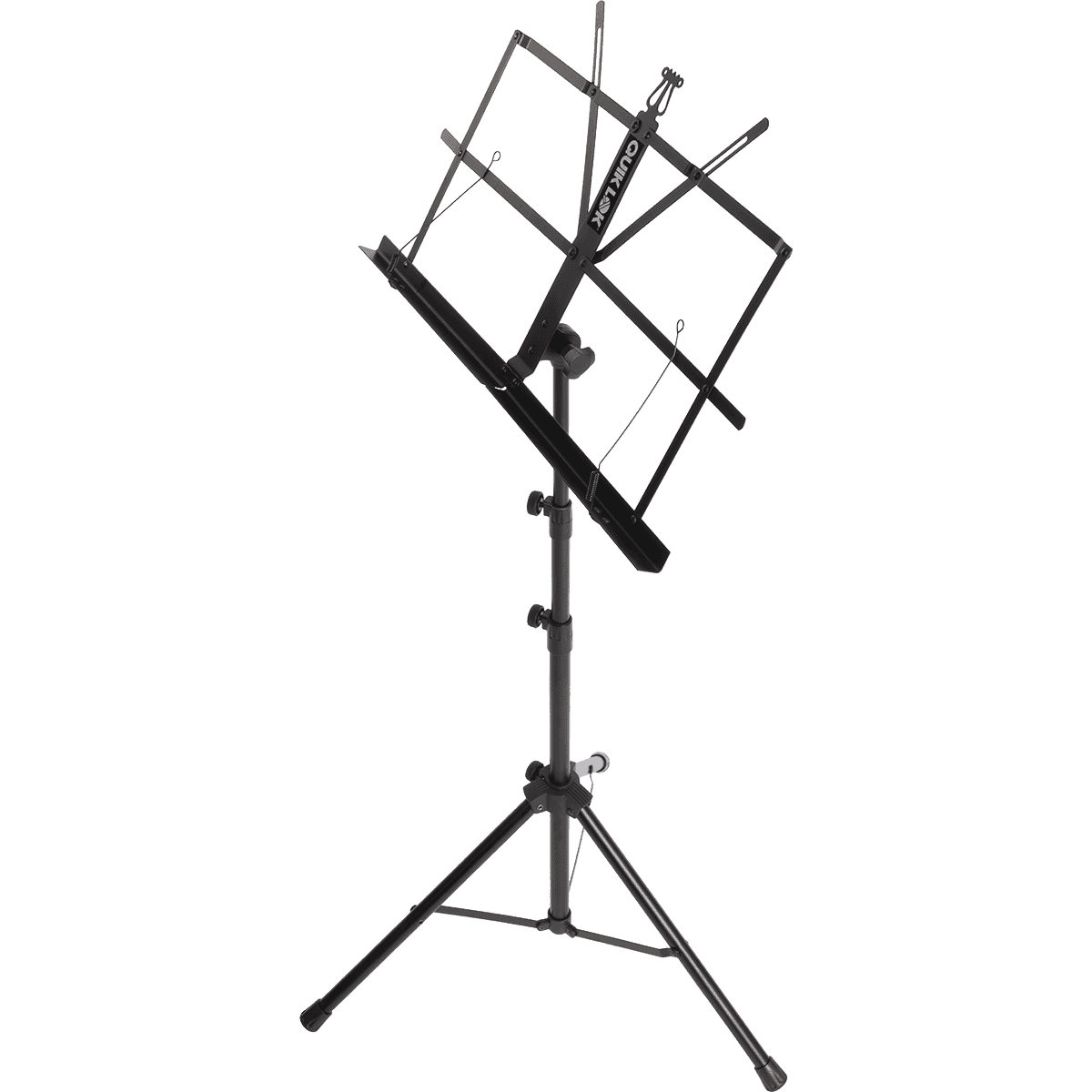 Quik Lok MS/335 Music Stand | Black | Collapsible Design | Portable | Includes Nylon Carry Bag | TQM MS335WB
