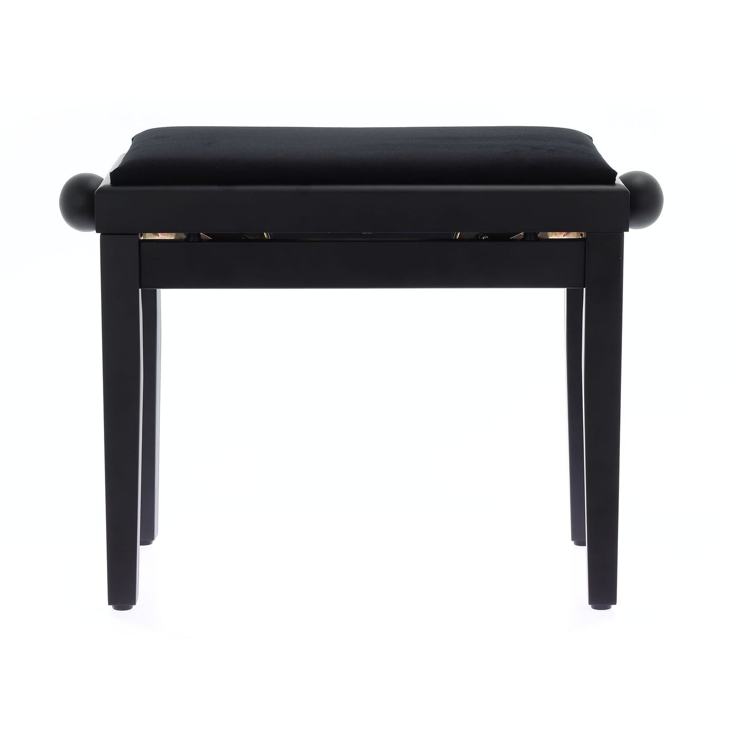 Quiklok PB010BKS Velvet Piano Bench | Adjustable Height | Matte Black