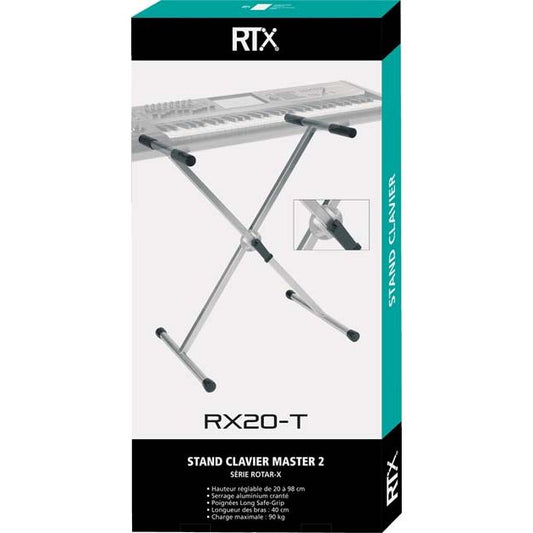 Robust Keyboard Stand with Ball-Lock | Titanium by RTX | RX20-T