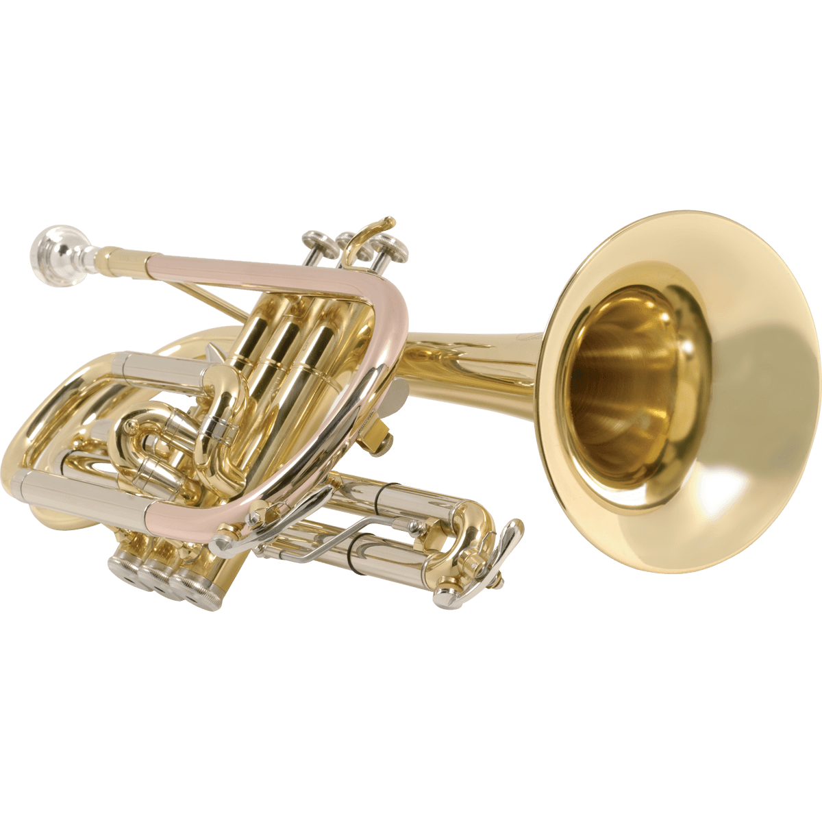Bb Gold Lacquered Cornet with Deluxe Softcase by SML Paris | CO870-L