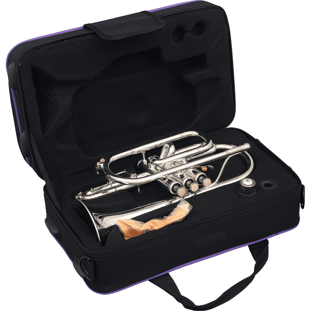 Bb Silver Plated Cornet with Deluxe Soft Bag by SML Paris | CO870-S