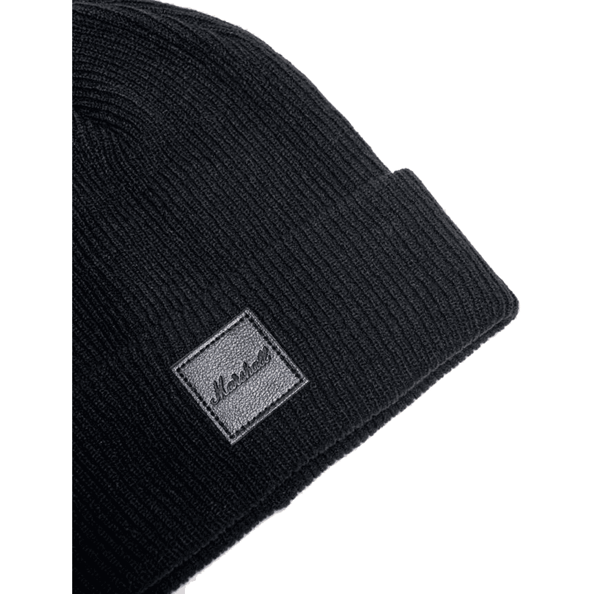 Marshall Black Wool Beanie Hat - One Size Fits All​