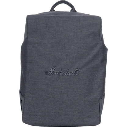 Marshall City Rocker Backpack | Grey, Grey Logo, USB port, Laptop Compartment