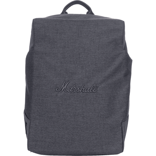 Marshall City Rocker Backpack | Grey, Grey Logo, USB port, Laptop Compartment