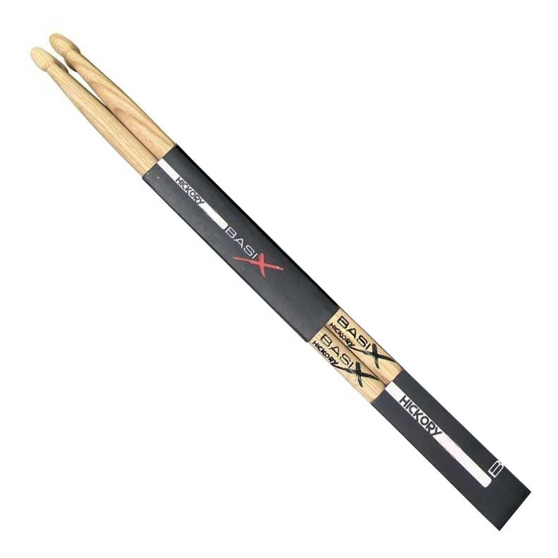 PURE GEWA Sticks Basix Hickory 2B | Suitable for Acoustic and Electronic Drum Kits
