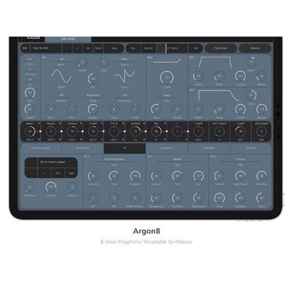 ARGON8X by Modal Electronics | 8-Voice Wavetable Synthesiser with 61 keys and  included software