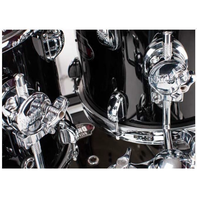 NATAL DNA US Fusion Black Drum Kit | 5 Piece Acoustic Drum Kit, Drum Stool and Sticks Included