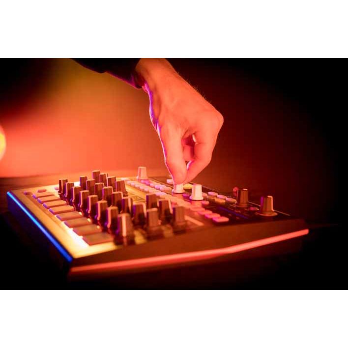 DRUMBRUTE Impact by Arturia | Streamlined analog drum machine with high-energy, big-attitude sounds,  with included software