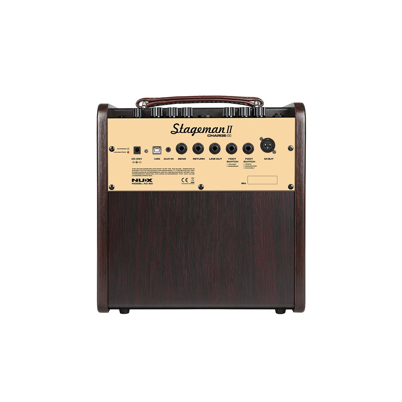 NUX Stageman2 - AC80 | 80 Watt Battery Powered Acoustic Guitar Amplifier