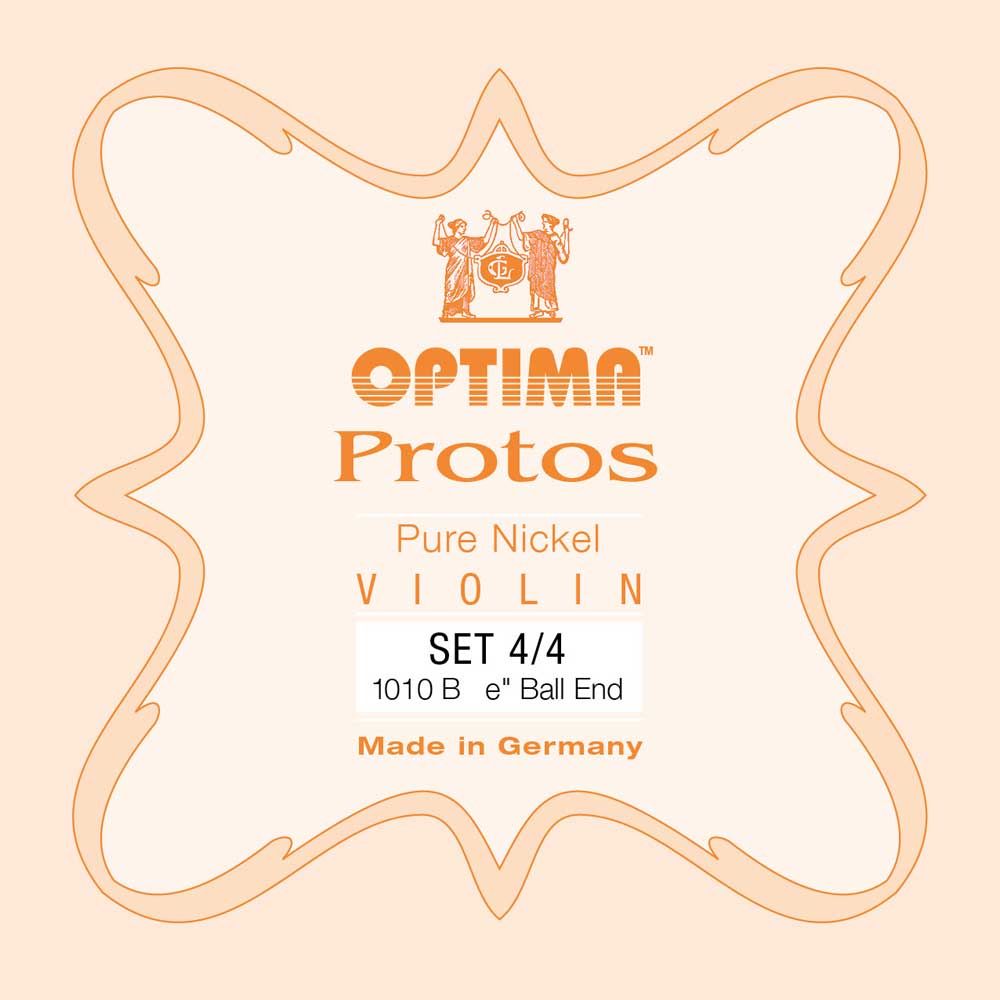 Optima Protos 1010B  4/4 Violin String Set | Pure Nickel | e" Ball End